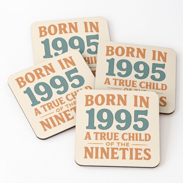 Item preview, Born in 1995 – A True Child of the Nineties designed and sold by TheWonkyEaselCo.