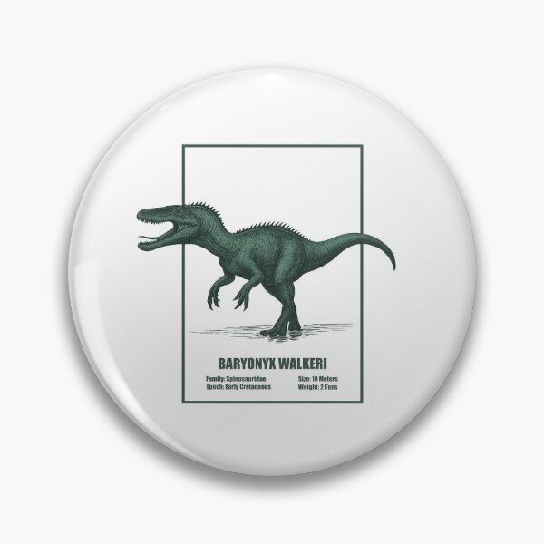 Item preview, Baryonyx walkeri – vintage dinosaur illustration designed and sold by SlatoMato.
