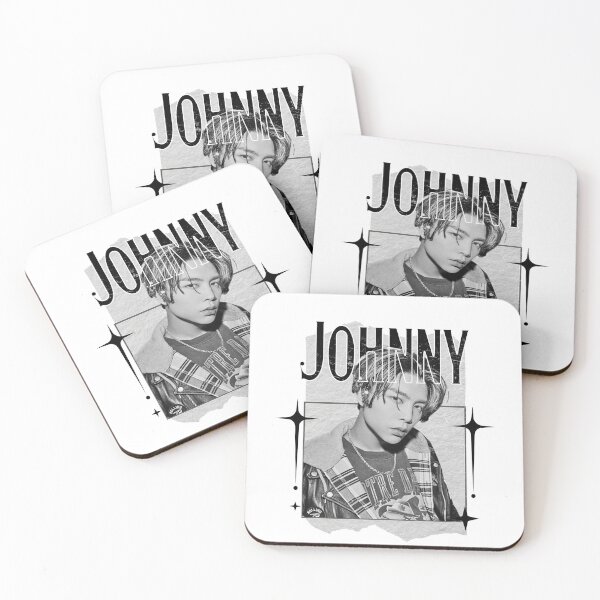 Item preview, NCT Johnny (쟈니) Kpop Boy Group Monochrome Black and White Classic Design Collage  designed and sold by HELL0WBELLO.