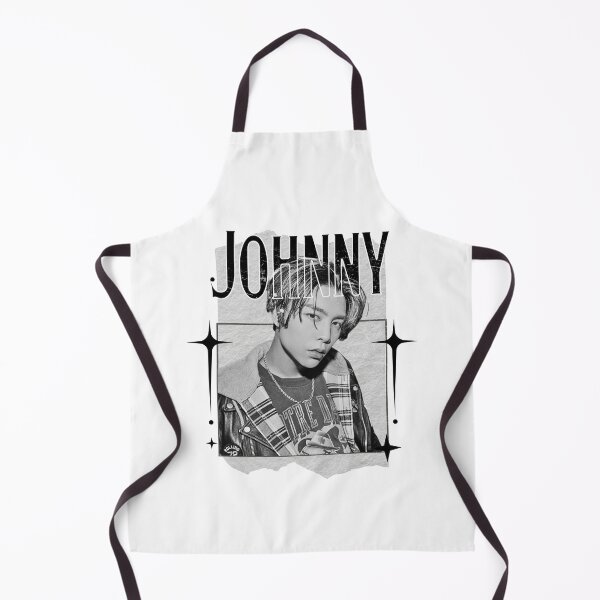 Item preview, NCT Johnny (쟈니) Kpop Boy Group Monochrome Black and White Classic Design Collage designed and sold by HELL0WBELLO.