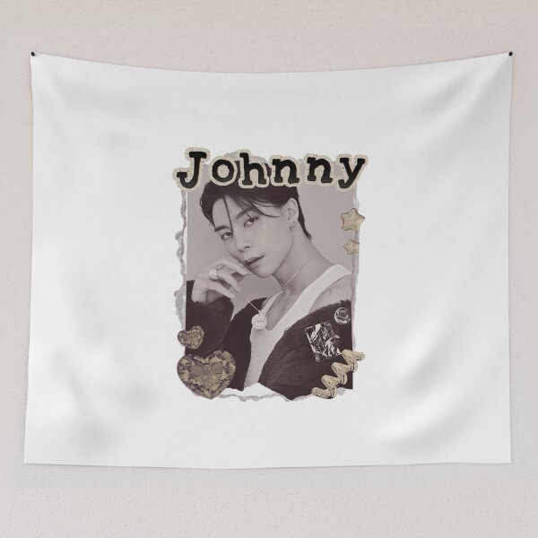 Item preview, NCT Johnny (쟈니) Kpop Boy group Scrapbook Collage Cozy Y2K Vintage Design designed and sold by HELL0WBELLO.
