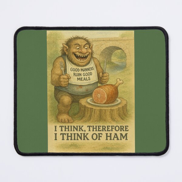 Item preview, I Think, Therefore I Think of Ham designed and sold by Tridentulus.