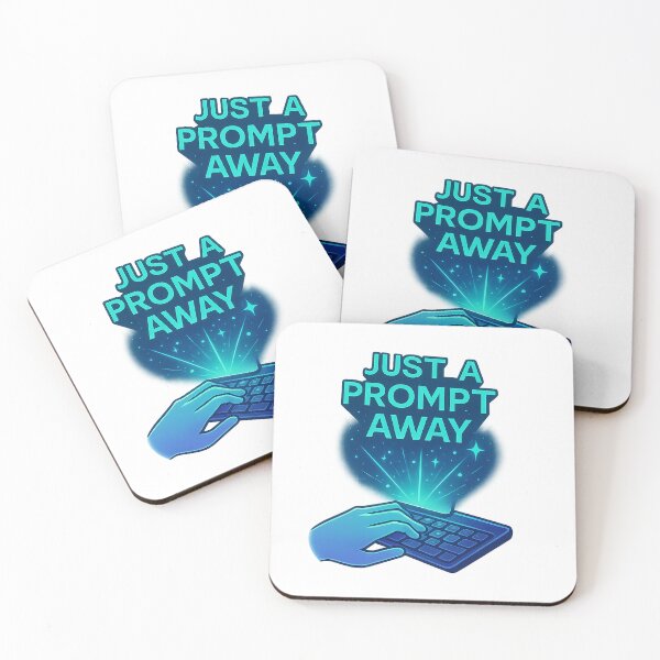 Item preview, Just A Prompt Away AI Art Quote Sticker designed and sold by Mestyle0.