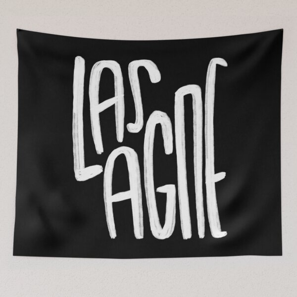 Item preview, Funny Foodie, Las Agne, lasagne  designed and sold by badlydrawnbabe.