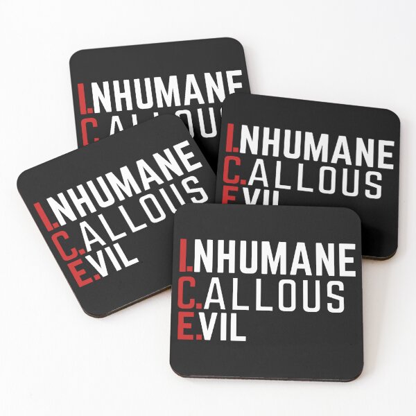 Item preview, Anti ICE Acronym, Inhumane Callous Evil designed and sold by BootsBoots.