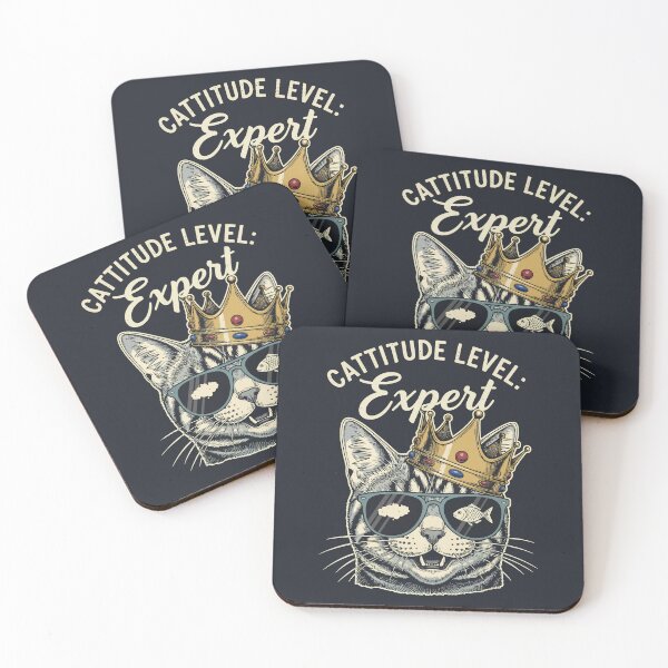 Item preview, Cattitude Level: Expert designed and sold by Amir Faysal.