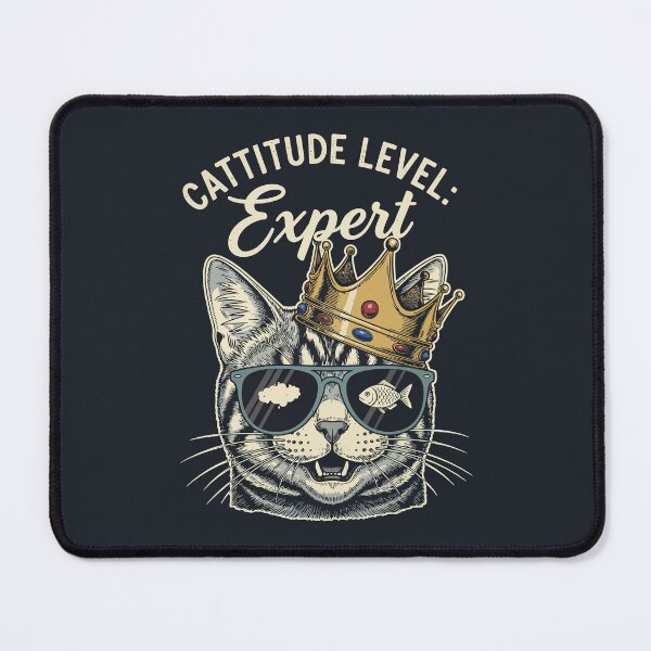 Item preview, Cattitude Level: Expert designed and sold by Amir Faysal.