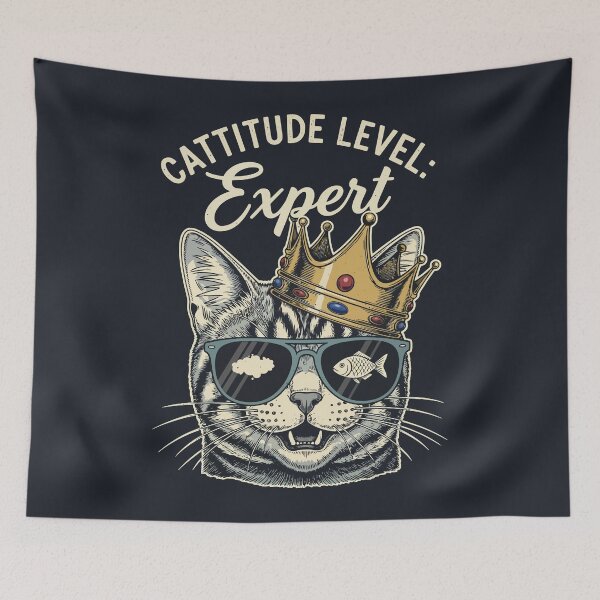 Item preview, Cattitude Level: Expert designed and sold by Amir Faysal.