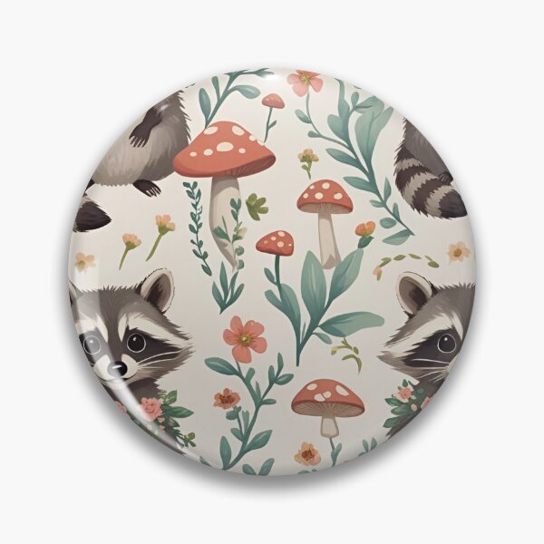 Item preview, Cottage Core Raccoon Pattern designed and sold by PatronesKawai.