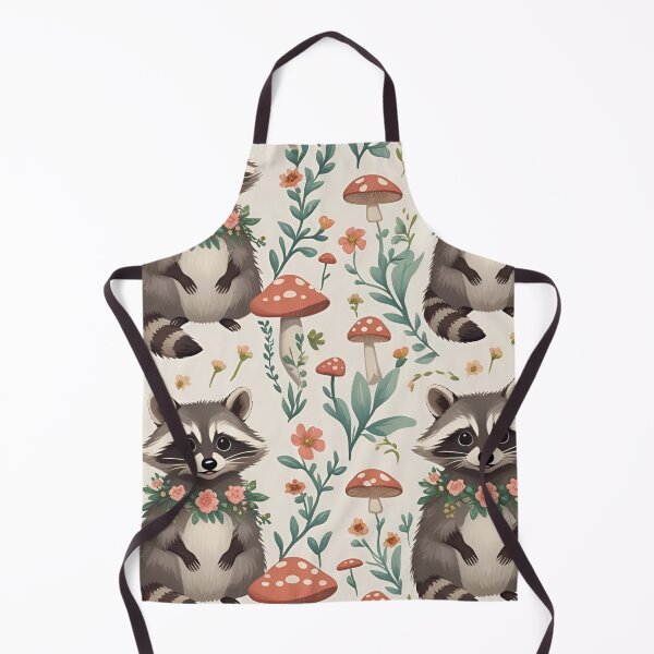 Item preview, Cottage Core Raccoon Pattern designed and sold by PatronesKawai.