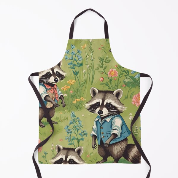 Item preview, Cottage Core Raccoon Pattern designed and sold by PatronesKawai.