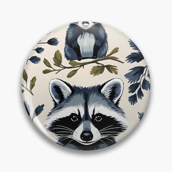 Item preview, Cottage Core Raccoon Pattern designed and sold by PatronesKawai.