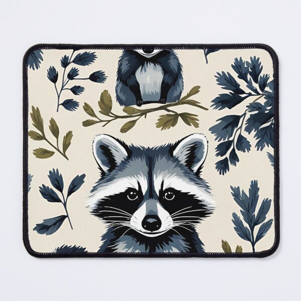 Item preview, Cottage Core Raccoon Pattern designed and sold by PatronesKawai.