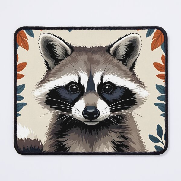 Item preview, Cottage Core Raccoon Pattern designed and sold by PatronesKawai.
