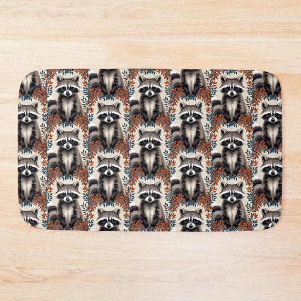 Item preview, Cottage Core Raccoon Pattern designed and sold by PatronesKawai.