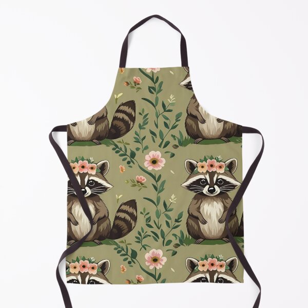 Item preview, Cottage Core Raccoon Pattern designed and sold by PatronesKawai.