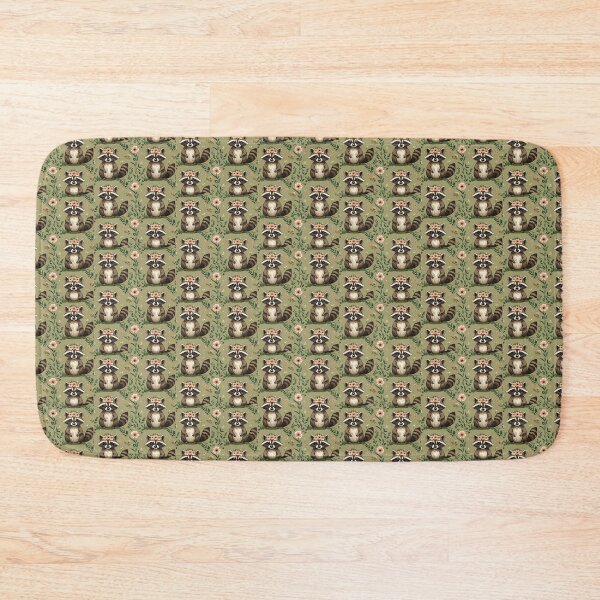 Item preview, Cottage Core Raccoon Pattern designed and sold by PatronesKawai.