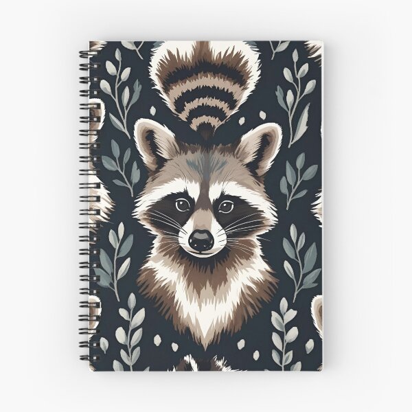 Item preview, Cottage Core Raccoon Pattern designed and sold by PatronesKawai.