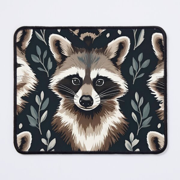 Item preview, Cottage Core Raccoon Pattern designed and sold by PatronesKawai.