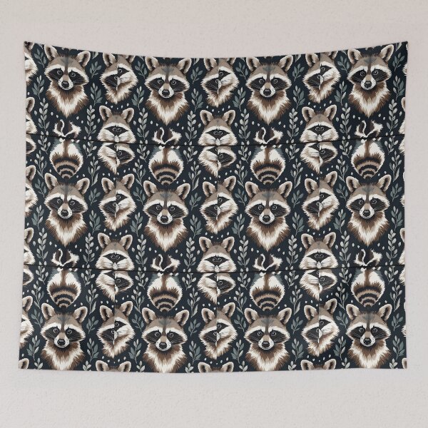 Item preview, Cottage Core Raccoon Pattern designed and sold by PatronesKawai.