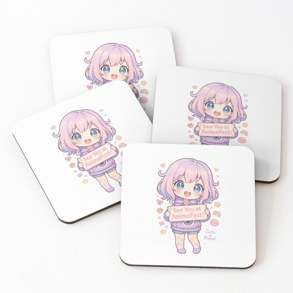 Item preview, Cute AnimeFest Mascot | Pastel Hoodie & Sparkle Eyes designed and sold by Fantsy-world.