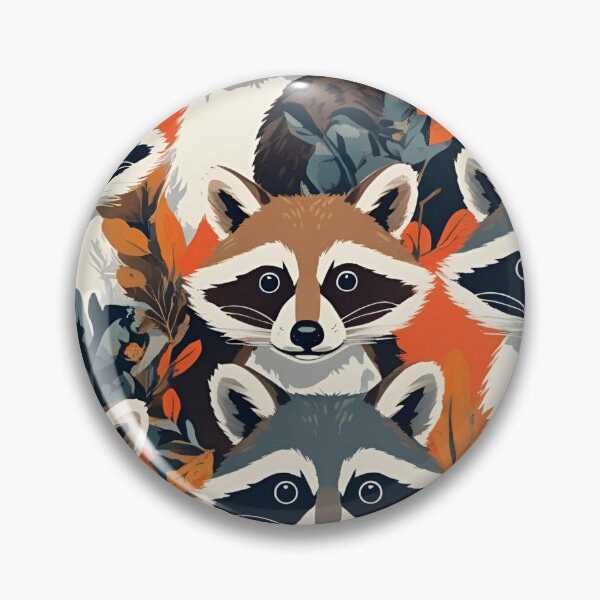 Item preview, Cottage Core Raccoon Pattern designed and sold by PatronesKawai.