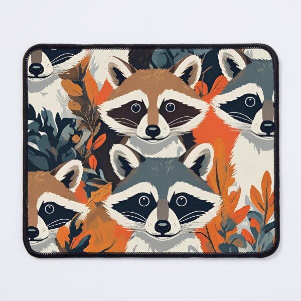 Item preview, Cottage Core Raccoon Pattern designed and sold by PatronesKawai.