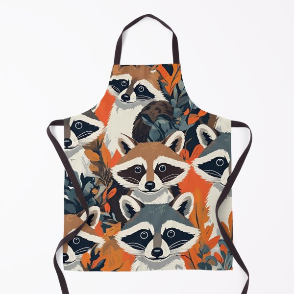Item preview, Cottage Core Raccoon Pattern designed and sold by PatronesKawai.