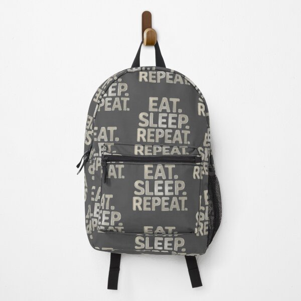 Item preview, Motivational Quote Eat Sleep Repeat in Glossy Style designed and sold by CreativeLarysa.