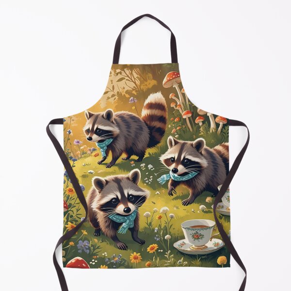 Item preview, Cottage Core Raccoon Pattern designed and sold by PatronesKawai.