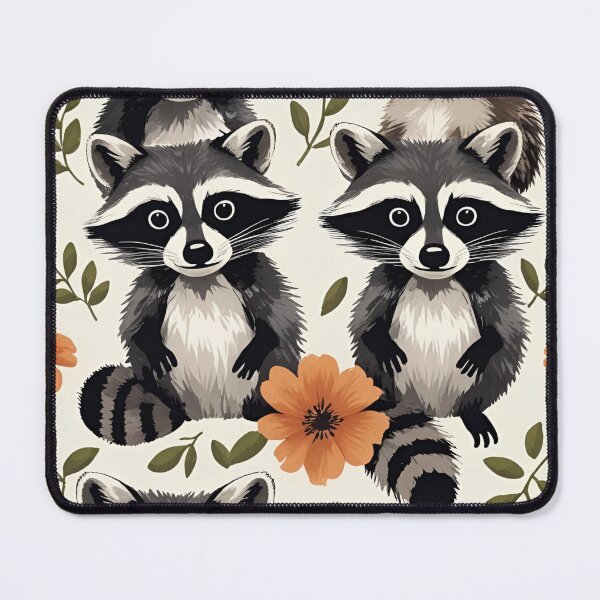 Item preview, Cottage Core Raccoon Pattern designed and sold by PatronesKawai.