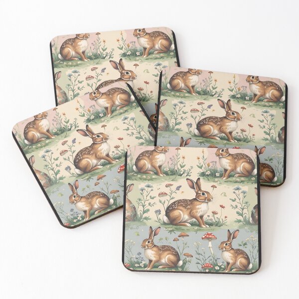 Item preview, Cottage Core Hares Pattern designed and sold by PatronesKawai.