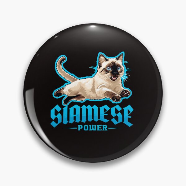 Item preview, Siamese Power – Bold Jumping Siamese Cat Graphic for Cat Lovers designed and sold by WHDProduction45.