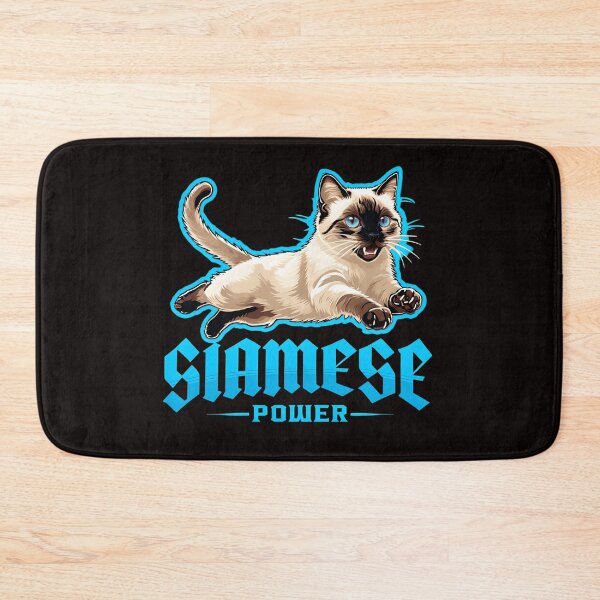 Item preview, Siamese Power – Bold Jumping Siamese Cat Graphic for Cat Lovers designed and sold by WHDProduction45.