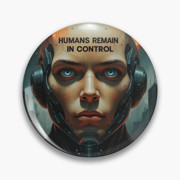 Item preview, Humans Must Remain in Control – Apocalyptic AI Domination designed and sold by smitke.