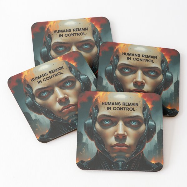 Item preview, Humans Must Remain in Control – Apocalyptic AI Domination designed and sold by smitke.