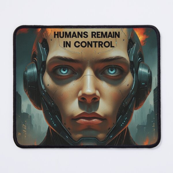 Item preview, Humans Must Remain in Control – Apocalyptic AI Domination designed and sold by smitke.