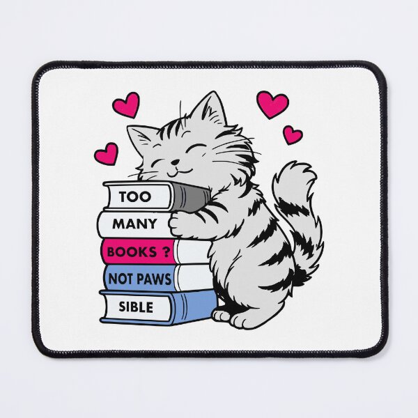 Item preview, Bookish cat designed and sold by Graffik-Peeps.