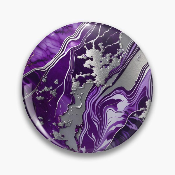 Item preview, Silver & Purple Marble Symphony #2 designed and sold by BirdsnStuff.