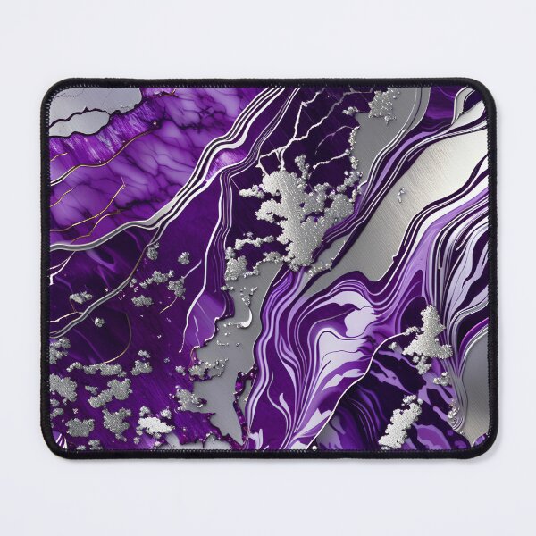Item preview, Silver & Purple Marble Symphony #2 designed and sold by BirdsnStuff.