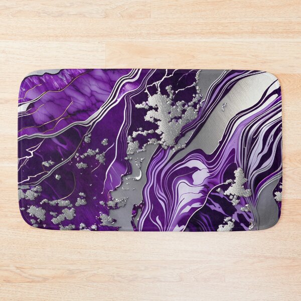 Item preview, Silver & Purple Marble Symphony #2 designed and sold by BirdsnStuff.