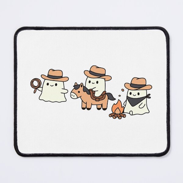 Item preview, Cute Cowboy Ghosts with Campfire and Horse designed and sold by ArtfulWeave.