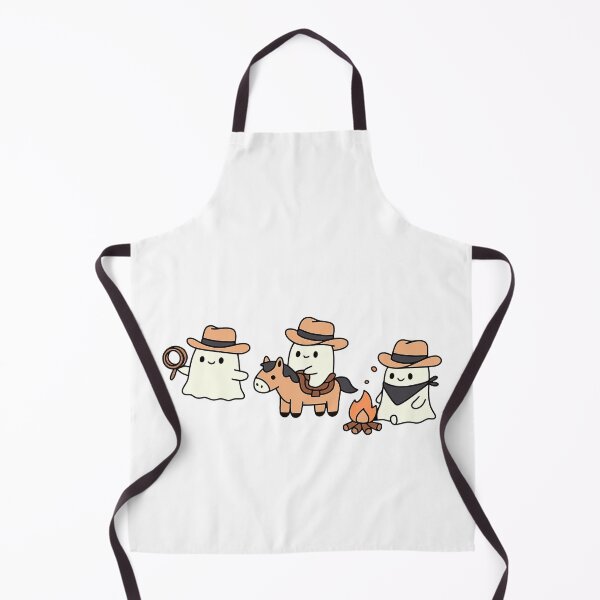 Item preview, Cute Cowboy Ghosts with Campfire and Horse designed and sold by ArtfulWeave.