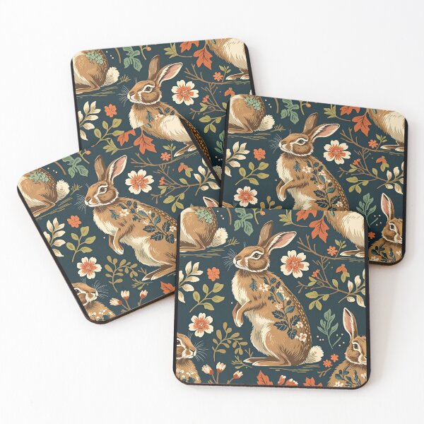 Item preview, Cottage Core Hares Pattern designed and sold by PatronesKawai.
