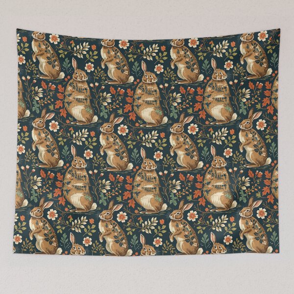 Item preview, Cottage Core Hares Pattern designed and sold by PatronesKawai.