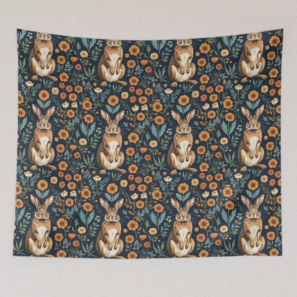 Item preview, Cottage Core Hares Pattern designed and sold by PatronesKawai.