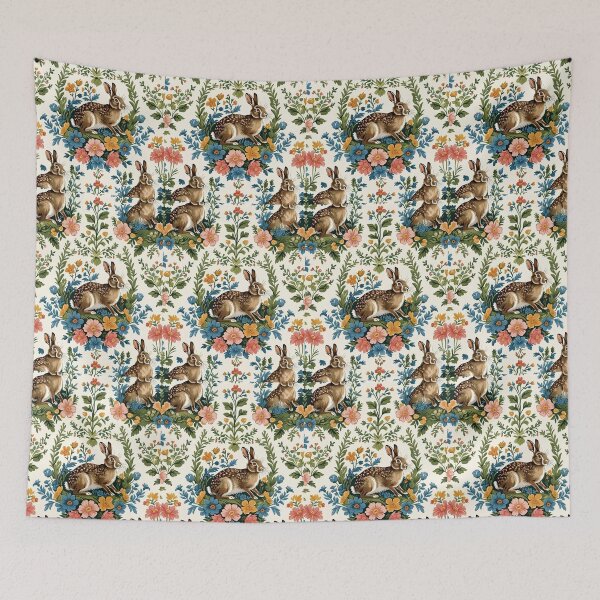 Item preview, Cottage Core Hares Pattern designed and sold by PatronesKawai.