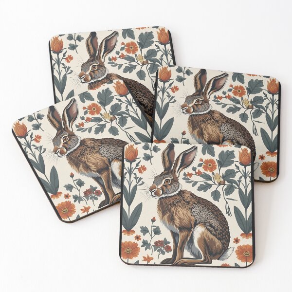 Item preview, Cottage Core Hares Pattern designed and sold by PatronesKawai.