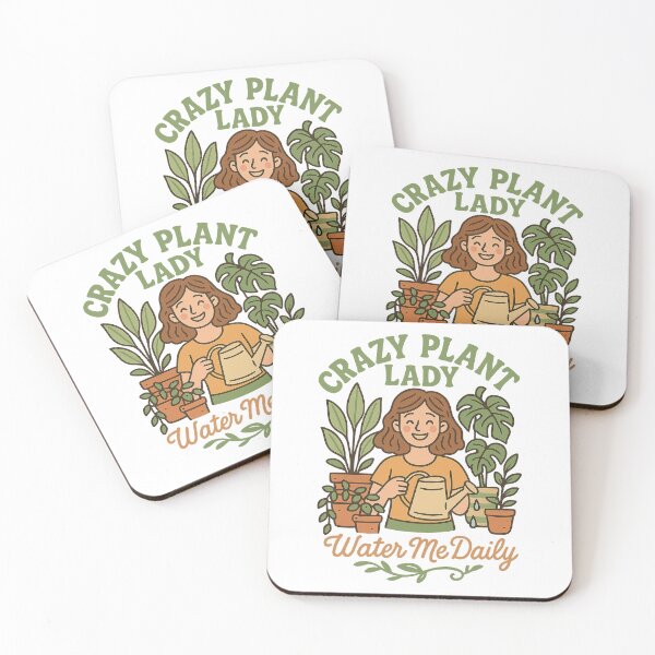 Item preview, Crazy Plant Lady – Water Me Daily Funny Plant designed and sold by LuxeGraphix.