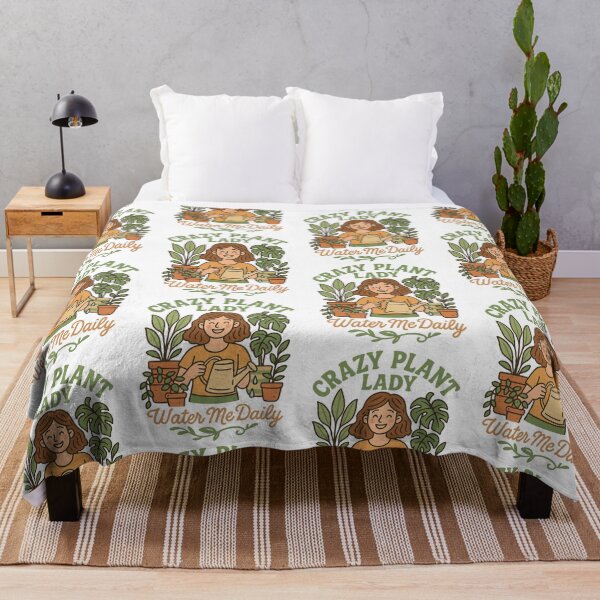 Item preview, Crazy Plant Lady – Water Me Daily Funny Plant designed and sold by LuxeGraphix.